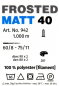 Preview: 942 MADEIRA FROSTED MATT No.40 1000 m
