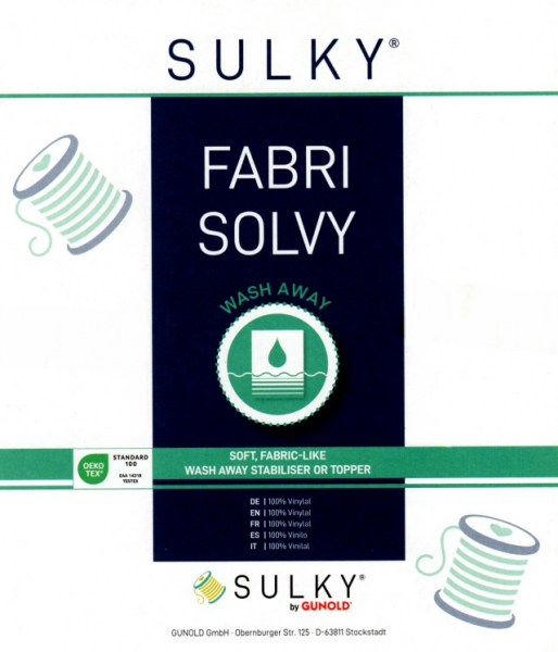 SULKY FABRI SOLVY, 25cm x 5m